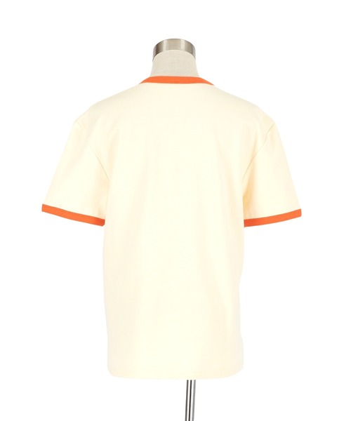 a.p.o.v.(エーピーオービー)の「a.p.o.v. クロップド丈レトロ生成りコットンリンガーTシャツ(Tシャツ/カットソー・メンズ・ブラック/レッド/グリーン/オレンジ/ネイビー・ONESIZE)」の18枚目の写真