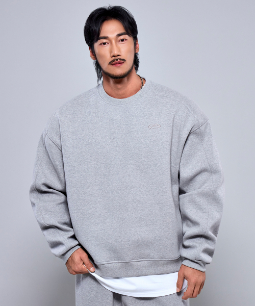 PHYSICAL GARMENTS（フィジカルガーメンツ）の「P2597 ヘビーステッチ スウェット[2COLOR]（Tシャツ/カットソー・メンズ・グレー/ブラック・1/2/3）」の5枚目の写真