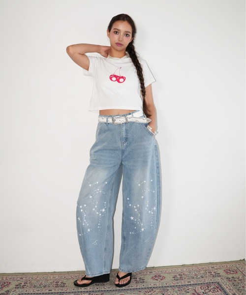 IMARI(イマリ)の「【 IMARI / イマリ 】 モチーフ プリント Tシャツ #(Tシャツ/カットソー・レディース・ブルー/レオパード/レッド・S/M)」の17枚目の写真