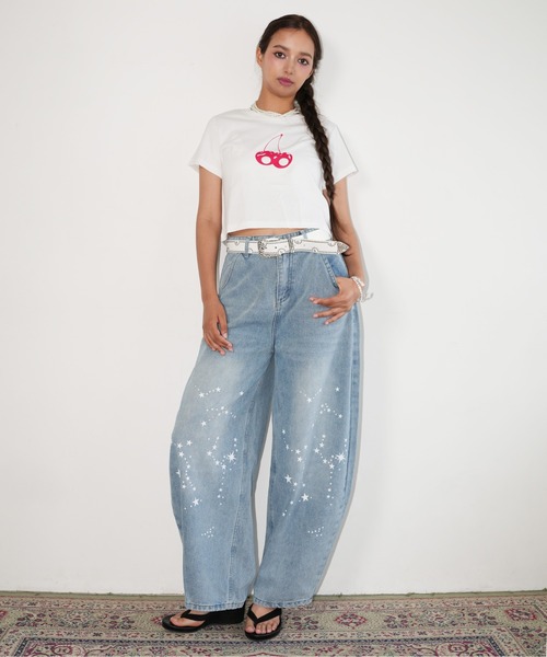 IMARI(イマリ)の「【 IMARI / イマリ 】 モチーフ プリント Tシャツ #(Tシャツ/カットソー・レディース・ブルー/レオパード/レッド・S/M)」の16枚目の写真