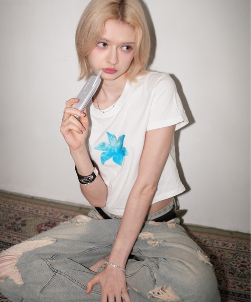 IMARI(イマリ)の「【 IMARI / イマリ 】 モチーフ プリント Tシャツ #(Tシャツ/カットソー・レディース・ブルー/レオパード/レッド・S/M)」の20枚目の写真