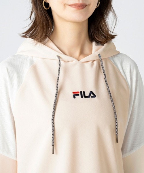 FILA(フィラ)の「FILA UV メッシュライトパーカー(パーカー・レディース・ネイビー/オフホワイト/ブラック・MEDIUM/LARGE/3L/LL)」の1枚目の写真