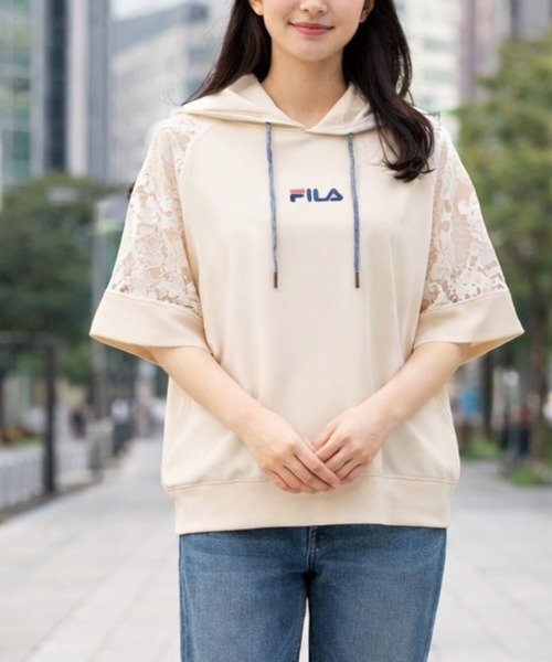 FILA(フィラ)の「FILA UV メッシュライトパーカー(パーカー・レディース・ネイビー/オフホワイト/ブラック・MEDIUM/LARGE/3L/LL)」の5枚目の写真