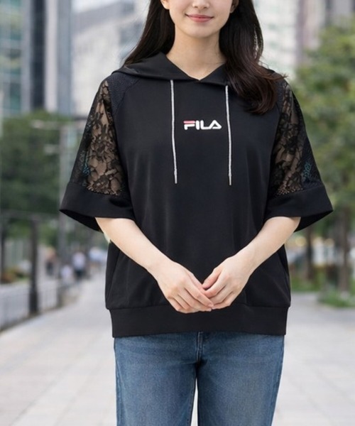 FILA(フィラ)の「FILA UV メッシュライトパーカー(パーカー・レディース・ネイビー/オフホワイト/ブラック・MEDIUM/LARGE/3L/LL)」の11枚目の写真
