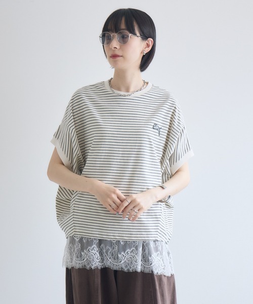 Paradise Picnic(パラダイスピクニック)の「TRANOI. TORAコクーントップス(Tシャツ/カットソー・レディース・ピンク/ネイビー/ブラック/ホワイト・FREE)」の2枚目の写真