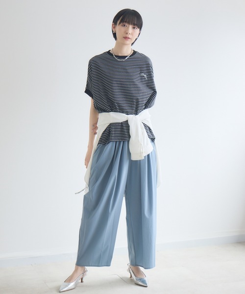 Paradise Picnic(パラダイスピクニック)の「TRANOI. TORAコクーントップス(Tシャツ/カットソー・レディース・ピンク/ネイビー/ブラック/ホワイト・FREE)」の21枚目の写真