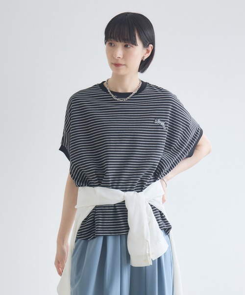 Paradise Picnic(パラダイスピクニック)の「TRANOI. TORAコクーントップス(Tシャツ/カットソー・レディース・ピンク/ネイビー/ブラック/ホワイト・FREE)」の18枚目の写真