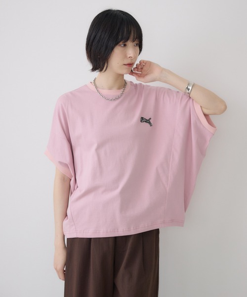 Paradise Picnic(パラダイスピクニック)の「TRANOI. TORAコクーントップス(Tシャツ/カットソー・レディース・ピンク/ネイビー/ブラック/ホワイト・FREE)」の11枚目の写真