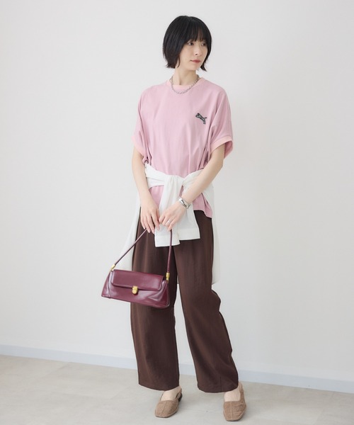 Paradise Picnic(パラダイスピクニック)の「TRANOI. TORAコクーントップス(Tシャツ/カットソー・レディース・ピンク/ネイビー/ブラック/ホワイト・FREE)」の16枚目の写真