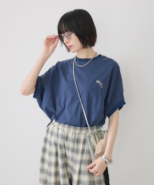 Paradise Picnic(パラダイスピクニック)の「TRANOI. TORAコクーントップス(Tシャツ/カットソー・レディース・ピンク/ネイビー/ブラック/ホワイト・FREE)」の7枚目の写真