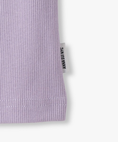 anna sui nyc（アナ スイ エヌ ワイ シー）の「トリミングロゴタンクトップ（Tシャツ/カットソー・レディース・ホワイト/ラベンダー/ブラック・FREE）」の20枚目の写真