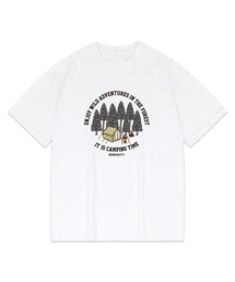 フォレストキャンプ オーバーサイズ 半袖Tシャツ [ホワイト]