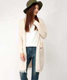 LBC | 12Gコットンカシミヤロングカーディガン(カーディガン/ボレロ)