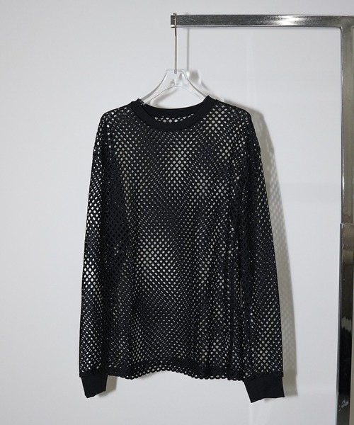 chuclla(チュクラ)の「オーバーメッシュトップス chw26a034(Tシャツ/カットソー・レディース・ブラック・FREE)」の11枚目の写真