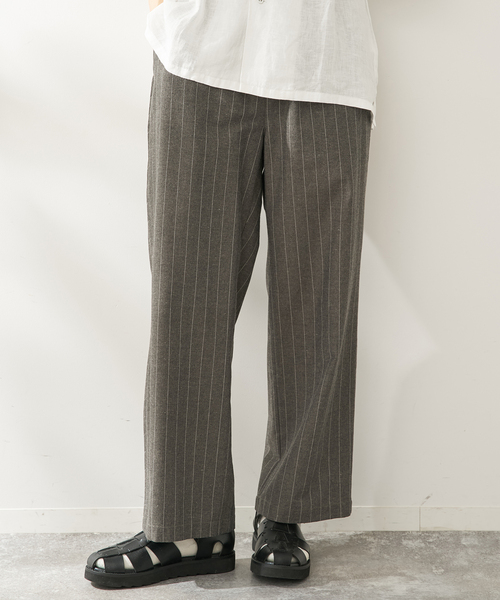 B.C STOCK(ベーセーストック)の「natural stripe パンツ(その他パンツ・メンズ・ブラウン/ブルー・FREE)」の2枚目の写真