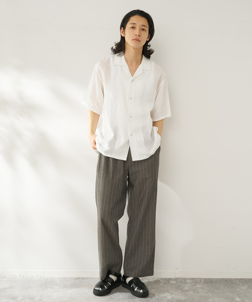 B.C STOCK(ベーセーストック)の「natural stripe パンツ(その他パンツ・メンズ・ブラウン/ブルー・FREE)」の3枚目の写真