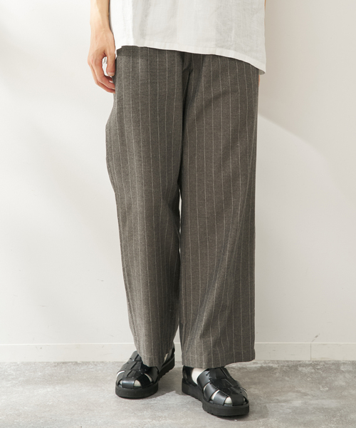 B.C STOCK(ベーセーストック)の「natural stripe パンツ(その他パンツ・メンズ・ブラウン/ブルー・FREE)」の4枚目の写真