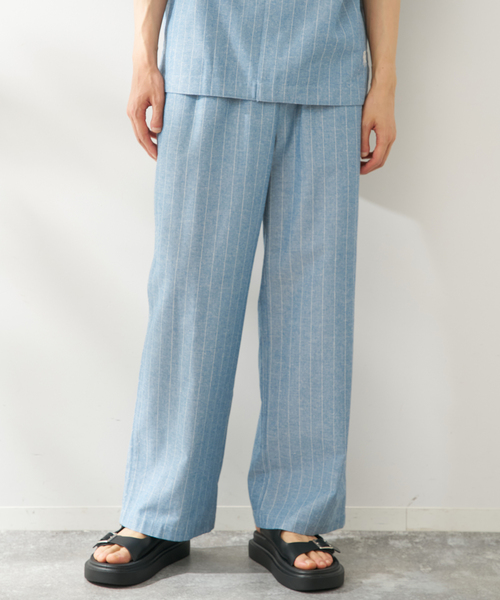 B.C STOCK(ベーセーストック)の「natural stripe パンツ(その他パンツ・メンズ・ブラウン/ブルー・FREE)」の8枚目の写真
