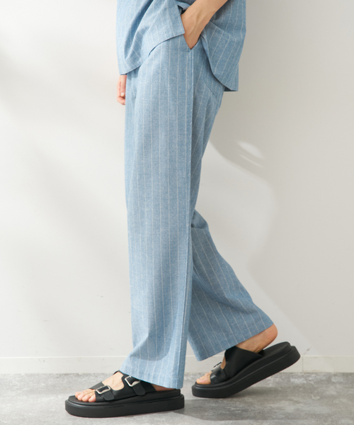 B.C STOCK(ベーセーストック)の「natural stripe パンツ(その他パンツ・メンズ・ブラウン/ブルー・FREE)」の9枚目の写真