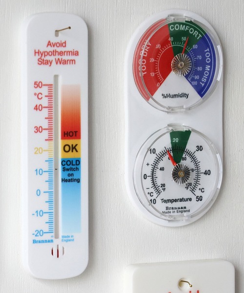 HIGHTIDE(ハイタイド)の「Brannan ブラナン Plastic Wall Thermometer 155mm Comfort プラスチックウォールサーモメーター155mmコンフォート(インテリア雑貨・レディース・ホワイト・FREE)」の8枚目の写真