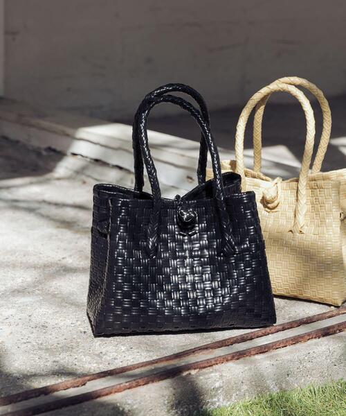 URBAN RESEARCH(アーバンリサーチ)の「HANDICRAFT SAIGON SMALL TOTE(トートバッグ・レディース・ベージュ/その他1/ブラウン/ブラック・-)」の1枚目の写真