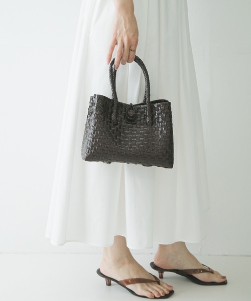 URBAN RESEARCH(アーバンリサーチ)の「HANDICRAFT SAIGON SMALL TOTE(トートバッグ・レディース・ベージュ/その他1/ブラウン/ブラック・-)」の2枚目の写真