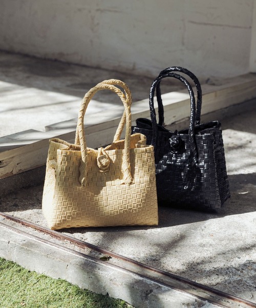 URBAN RESEARCH(アーバンリサーチ)の「HANDICRAFT SAIGON SMALL TOTE(トートバッグ・レディース・ベージュ/その他1/ブラウン/ブラック・-)」の15枚目の写真