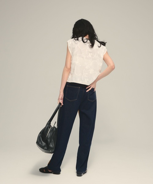 eL(エル)の「【eL】Made In India Cord Embroid NS/674423(Tシャツ/カットソー・レディース・ブラック/オフホワイト・FREE)」の8枚目の写真