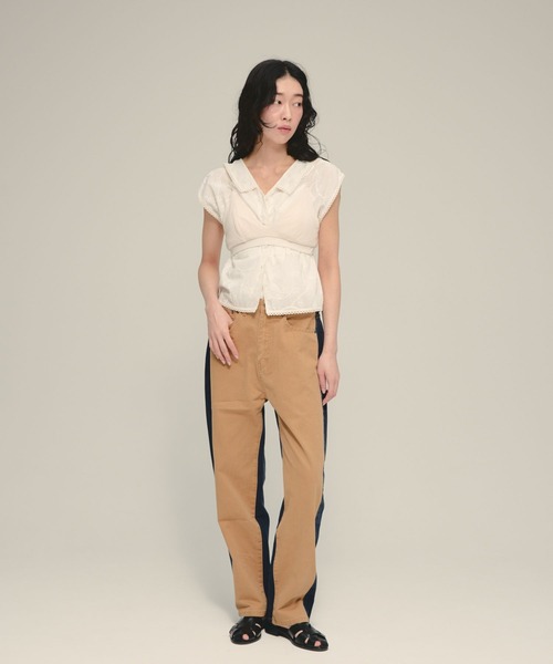eL(エル)の「【eL】Made In India Cord Embroid NS/674423(Tシャツ/カットソー・レディース・ブラック/オフホワイト・FREE)」の11枚目の写真