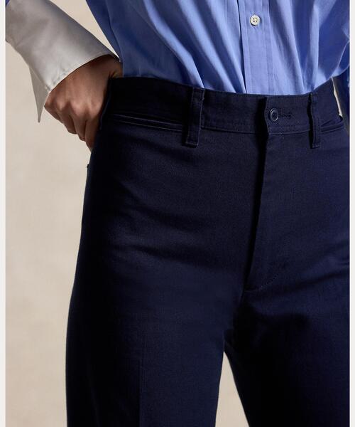 POLO RALPH LAUREN（ポロ ラルフ ローレン）の「ストレッチコットン Beaton パンツ（スラックス・レディース・ネイビー系1・0/00/2/4/6/8）」の2枚目の写真