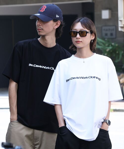 BEN DAVIS（ベンデイビス）の「【BEN DAVIS（ベンデイビス）】 COOLER FRIDGE DOOR TEE / 半袖 接触冷感 クルーネック プリント ユニセックス Tシャツ（Tシャツ/カットソー・メンズ・ホワイト/ネイビー/ブラック・LARGE/MEDIUM/X-LARGE）」の4枚目の写真