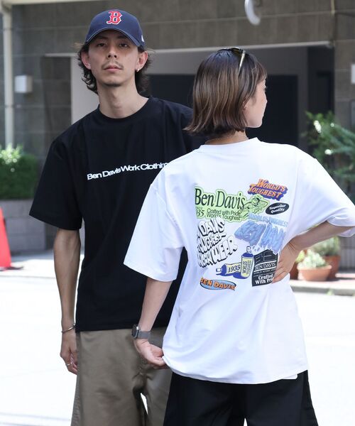BEN DAVIS（ベンデイビス）の「【BEN DAVIS（ベンデイビス）】 COOLER FRIDGE DOOR TEE / 半袖 接触冷感 クルーネック プリント ユニセックス Tシャツ（Tシャツ/カットソー・メンズ・ホワイト/ネイビー/ブラック・LARGE/MEDIUM/X-LARGE）」の5枚目の写真