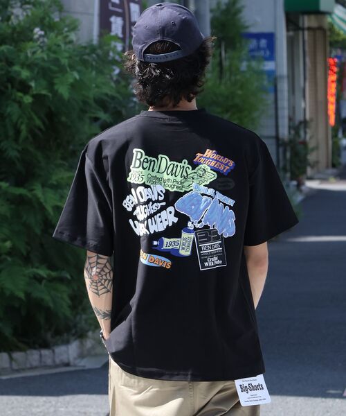 BEN DAVIS（ベンデイビス）の「【BEN DAVIS（ベンデイビス）】 COOLER FRIDGE DOOR TEE / 半袖 接触冷感 クルーネック プリント ユニセックス Tシャツ（Tシャツ/カットソー・メンズ・ホワイト/ネイビー/ブラック・LARGE/MEDIUM/X-LARGE）」の6枚目の写真