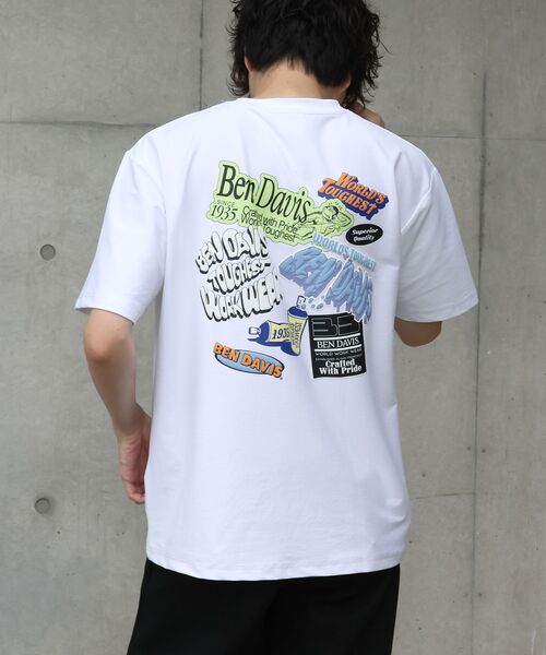 BEN DAVIS（ベンデイビス）の「【BEN DAVIS（ベンデイビス）】 COOLER FRIDGE DOOR TEE / 半袖 接触冷感 クルーネック プリント ユニセックス Tシャツ（Tシャツ/カットソー・メンズ・ホワイト/ネイビー/ブラック・LARGE/MEDIUM/X-LARGE）」の13枚目の写真