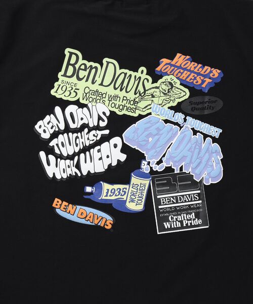 BEN DAVIS（ベンデイビス）の「【BEN DAVIS（ベンデイビス）】 COOLER FRIDGE DOOR TEE / 半袖 接触冷感 クルーネック プリント ユニセックス Tシャツ（Tシャツ/カットソー・メンズ・ホワイト/ネイビー/ブラック・LARGE/MEDIUM/X-LARGE）」の17枚目の写真