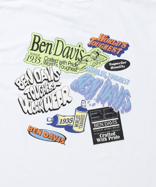 BEN DAVIS（ベンデイビス）の「【BEN DAVIS（ベンデイビス）】 COOLER FRIDGE DOOR TEE / 半袖 接触冷感 クルーネック プリント ユニセックス Tシャツ（Tシャツ/カットソー・メンズ・ホワイト/ネイビー/ブラック・LARGE/MEDIUM/X-LARGE）」の20枚目の写真