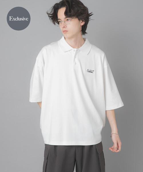 SENSE OF PLACE by URBAN RESEARCH(センスオブプレイスバイアーバンリサーチ)の「『別注』Converse×SENSE OF PLACE JACK PURCELLポロシャツ(ポロシャツ・メンズ・ホワイト/ブラック/ブルー・MEDIUM/LARGE)」の1枚目の写真