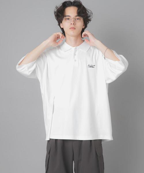 SENSE OF PLACE by URBAN RESEARCH(センスオブプレイスバイアーバンリサーチ)の「『別注』Converse×SENSE OF PLACE JACK PURCELLポロシャツ(ポロシャツ・メンズ・ホワイト/ブラック/ブルー・MEDIUM/LARGE)」の4枚目の写真