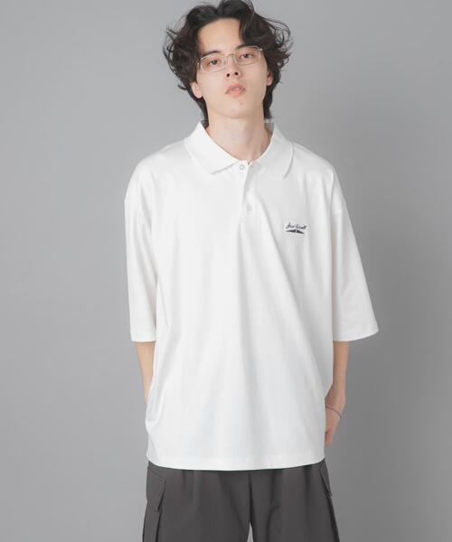 SENSE OF PLACE by URBAN RESEARCH(センスオブプレイスバイアーバンリサーチ)の「『別注』Converse×SENSE OF PLACE JACK PURCELLポロシャツ(ポロシャツ・メンズ・ホワイト/ブラック/ブルー・MEDIUM/LARGE)」の5枚目の写真