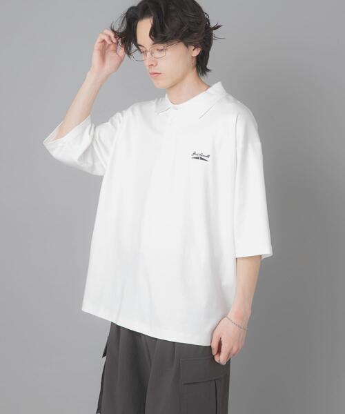SENSE OF PLACE by URBAN RESEARCH(センスオブプレイスバイアーバンリサーチ)の「『別注』Converse×SENSE OF PLACE JACK PURCELLポロシャツ(ポロシャツ・メンズ・ホワイト/ブラック/ブルー・MEDIUM/LARGE)」の6枚目の写真