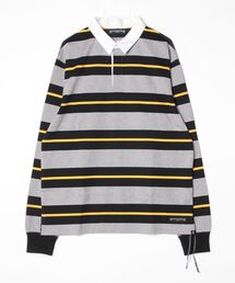 3 COLOR STRIPED RUGGER LS SHIRT