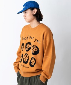 ジャガードニット Good for youクルーネック