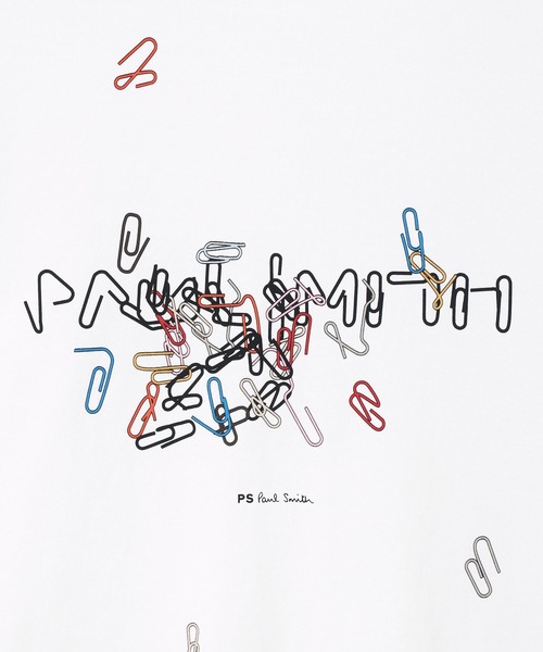 PS Paul Smith(ピーエスポールスミス)の「"Paperclip Logo" 半袖Tシャツ / 262553 220X(Tシャツ/カットソー・メンズ・ブラック/ライトイエロー/ホワイト・X-LARGE/SMALL/MEDIUM/LARGE/XX-LARGE)」の7枚目の写真