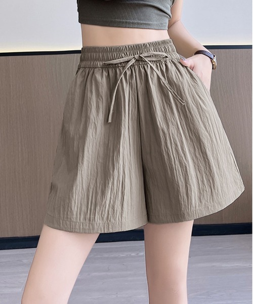 2ly2(トゥーリートゥー)の「ウエストゴムショートパンツ(その他パンツ・レディース・ピンク/ライトピンク/ベージュ/グリーン/ライトグリーン/ライトブルー/ブルー/モカ/グレー/ブラック・FREE)」の5枚目の写真