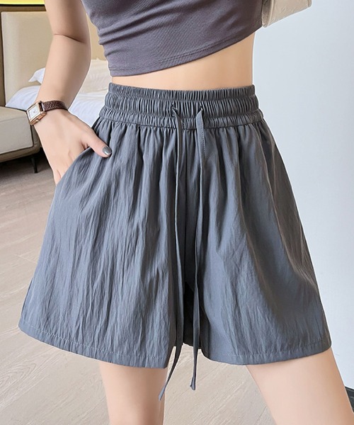 2ly2(トゥーリートゥー)の「ウエストゴムショートパンツ(その他パンツ・レディース・ピンク/ライトピンク/ベージュ/グリーン/ライトグリーン/ライトブルー/ブルー/モカ/グレー/ブラック・FREE)」の3枚目の写真