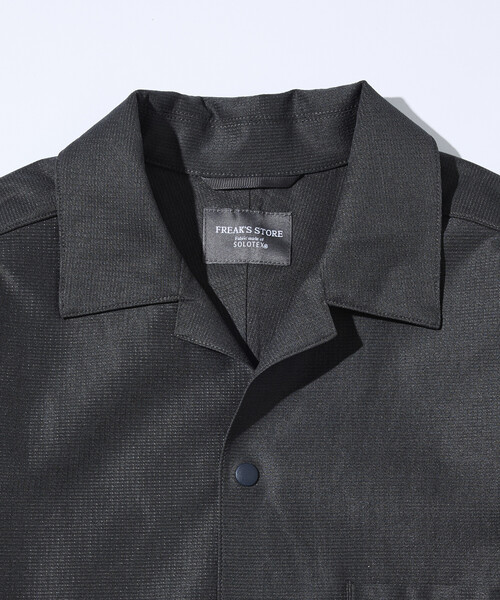 FREAK'S STORE(フリークスストア)の「オープンカラー ショートスリーブシャツ&イージーショーツ トラベルセットアップ Fabric by SOLOTEX(R)(シャツ/ブラウス・メンズ・オリーブ/ネイビー/チャコールグレー/ブラック・MEDIUM/LARGE/SMALL)」の21枚目の写真
