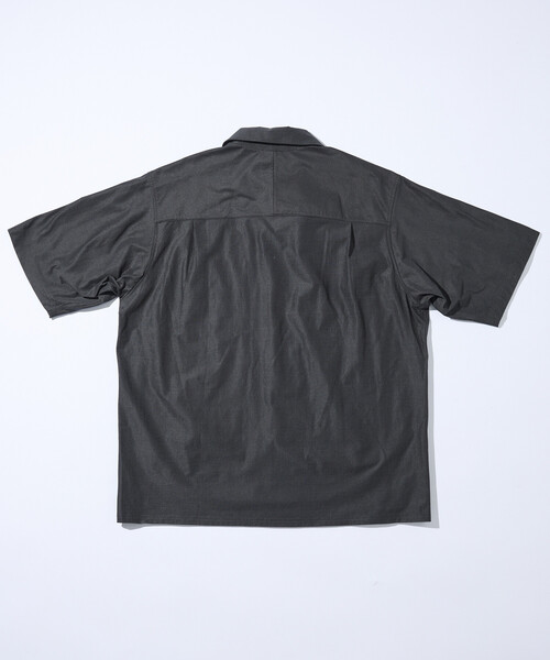 FREAK'S STORE(フリークスストア)の「オープンカラー ショートスリーブシャツ&イージーショーツ トラベルセットアップ Fabric by SOLOTEX(R)(シャツ/ブラウス・メンズ・オリーブ/ネイビー/チャコールグレー/ブラック・MEDIUM/LARGE/SMALL)」の13枚目の写真