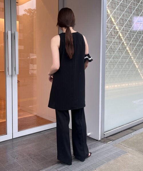 SHENERY(シーナリー)の「【SET UP】ピコレースストレートパンツ(その他パンツ・レディース・ブラウン/ブラック・38/36)」の3枚目の写真