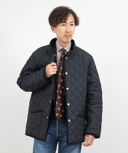 Traditional Weatherwear（トラディショナルウェザーウェア）の「【Traditional Weatherwear】別注 WAVERLY STAND スタンドカラーキルティングジャケット 26AW（ブルゾン・メンズ・ブラック/ブラウン/ネイビー・36/42/38/40/44）」の19枚目の写真