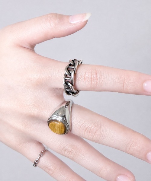 NOEL(ノエル)の「Thick Anchor Chain Ring #166 フリーサイズリング(リング・メンズ・シルバー・FREE)」の5枚目の写真